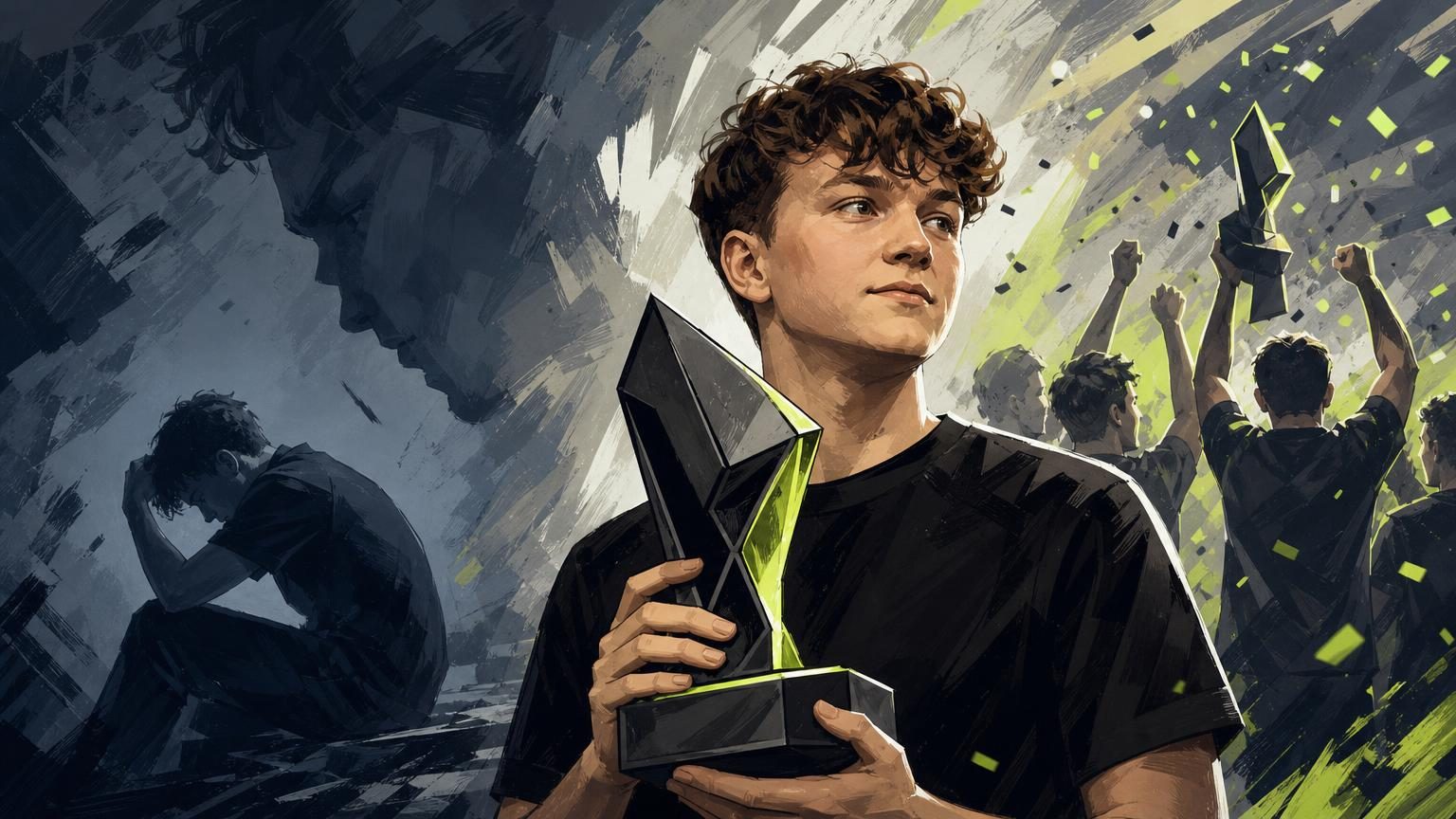 YEKINDAR celebrates after winning HLTV MVP with FURIA at PGL Masters Bucharest