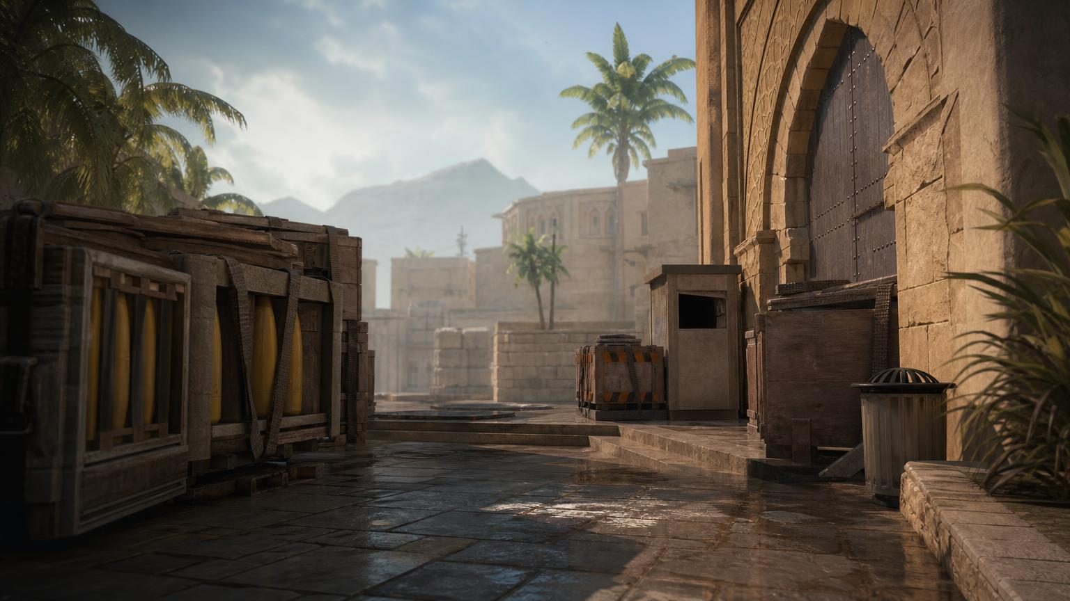 CS2 players competing in an RLG Tesla Cup match on Ancient