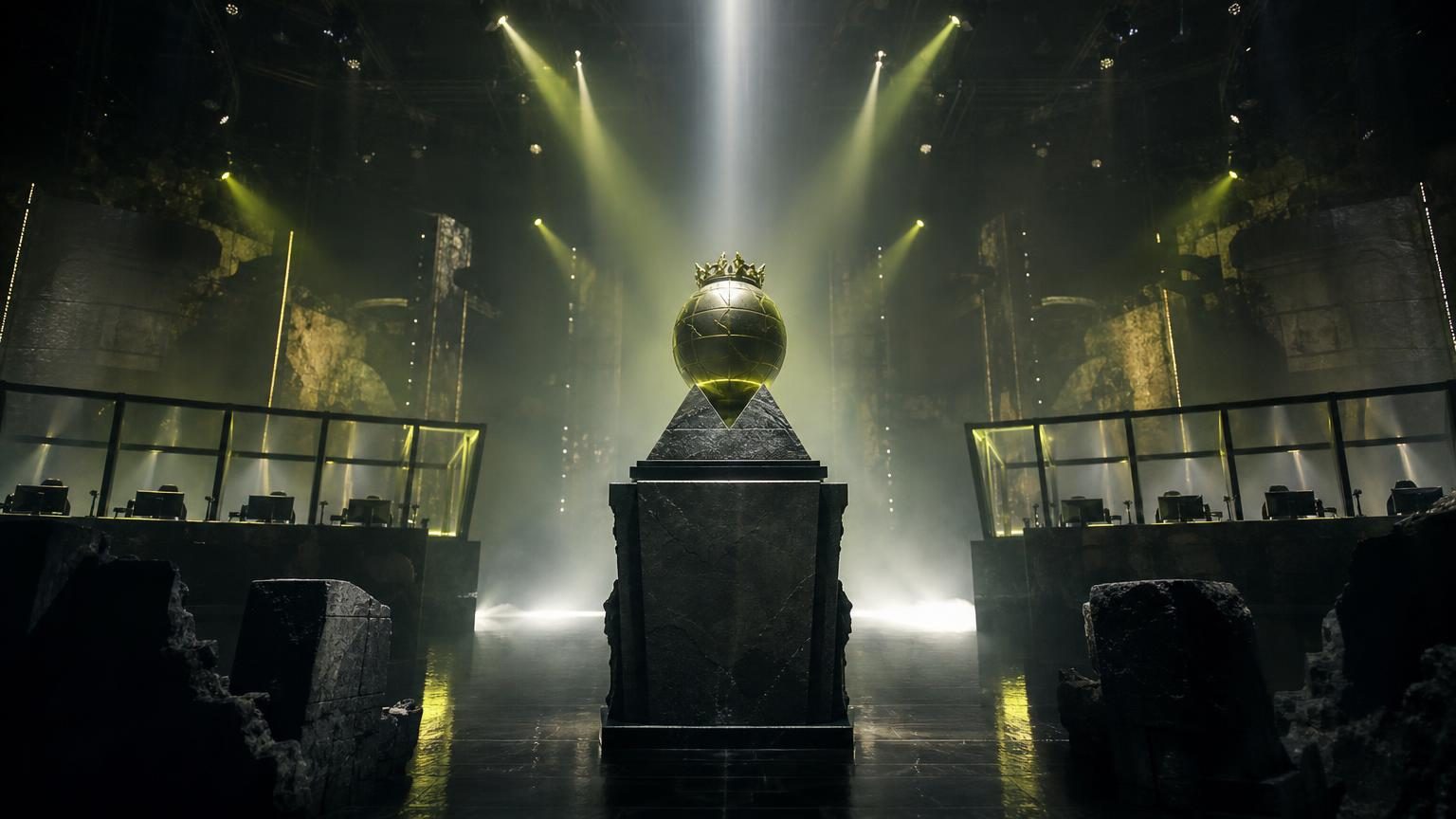 Counter-Strike 2 esports stage set up for a Valve-sponsored Major tournament