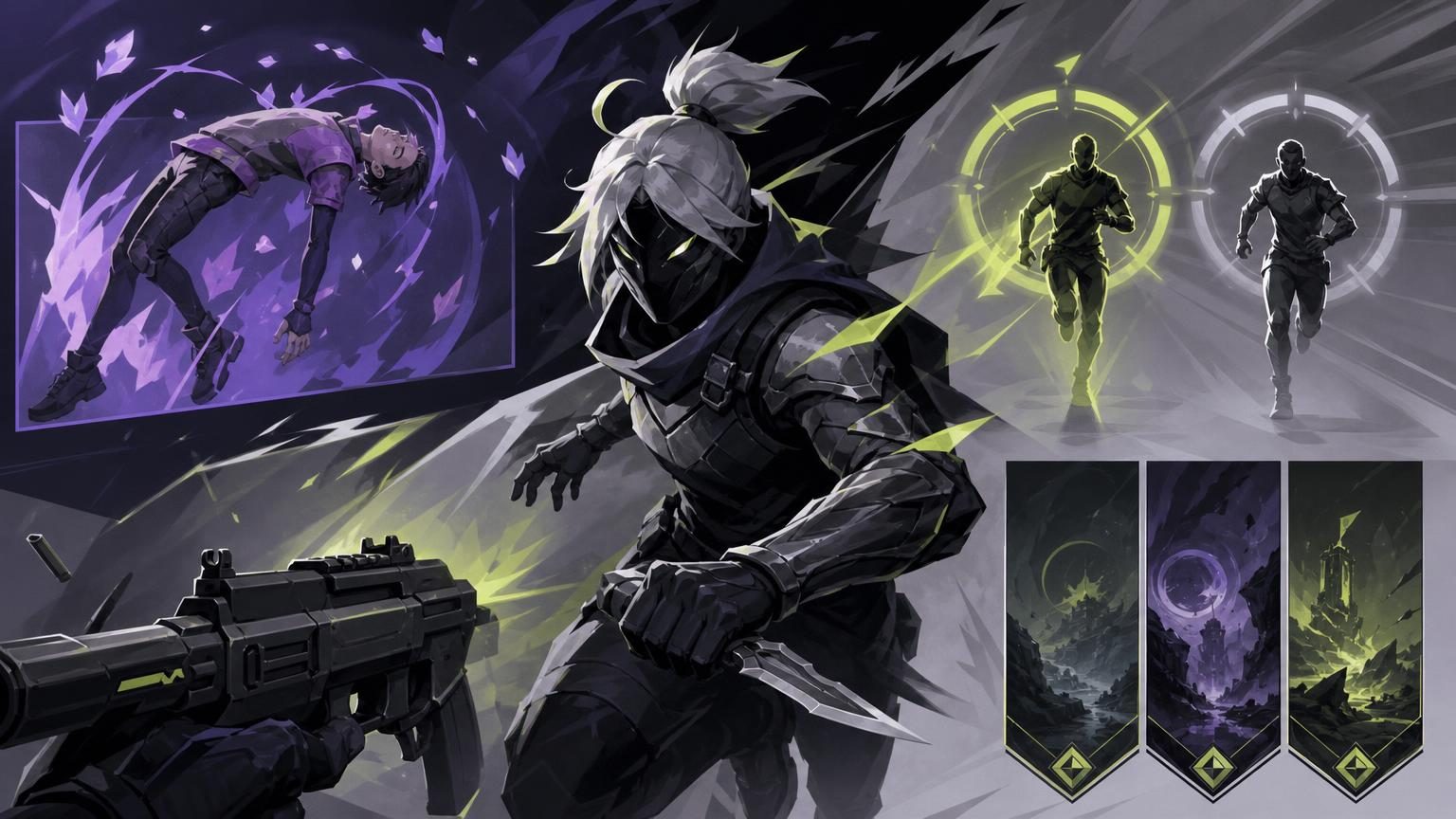 Valorant's new agent Hush shown in promotional artwork for the 13.09 update