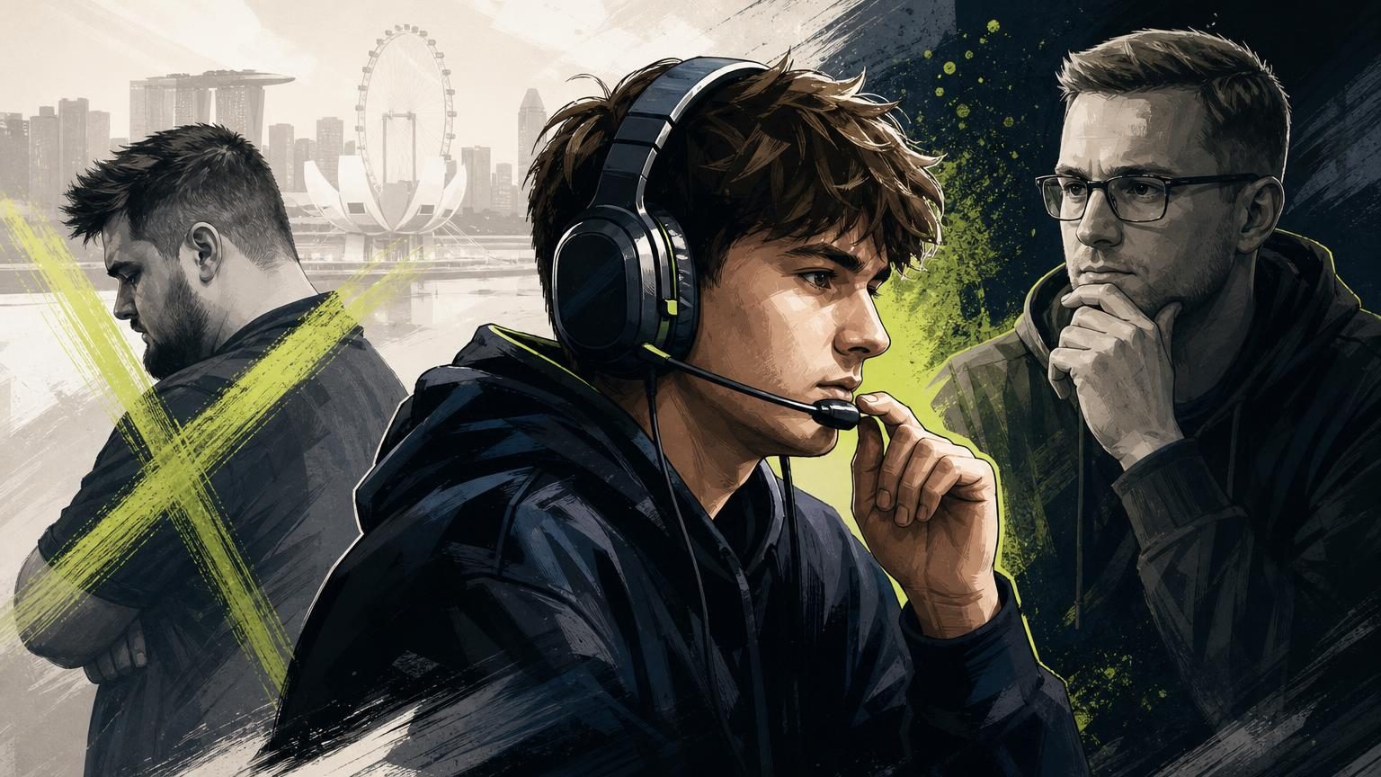 GamerLegion CS2 roster competing on LAN stage