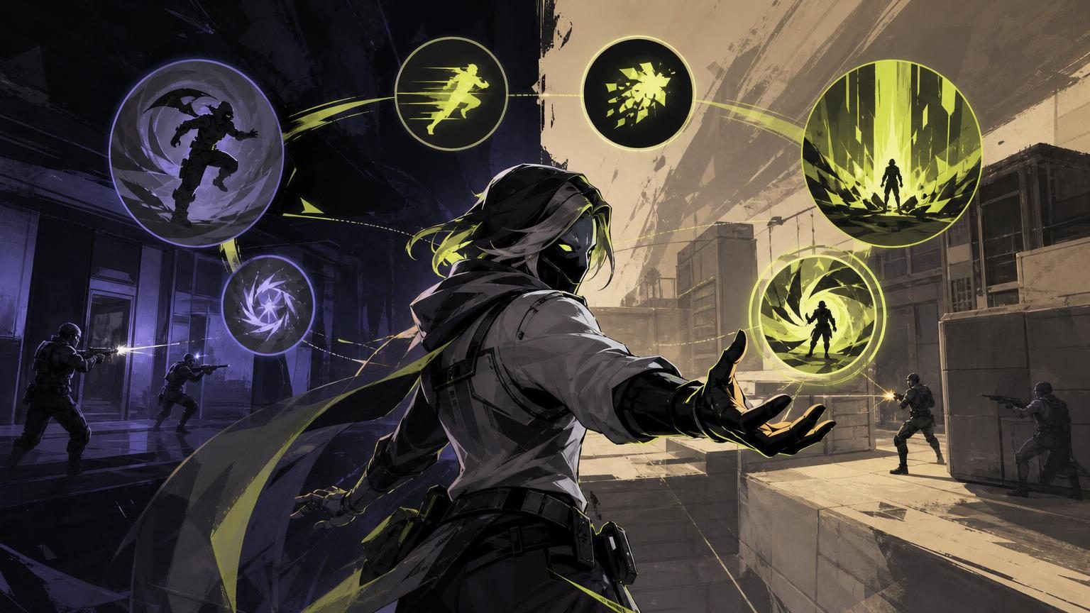 Promotional teaser imagery hinting at VALORANT's upcoming Agent 31 reveal