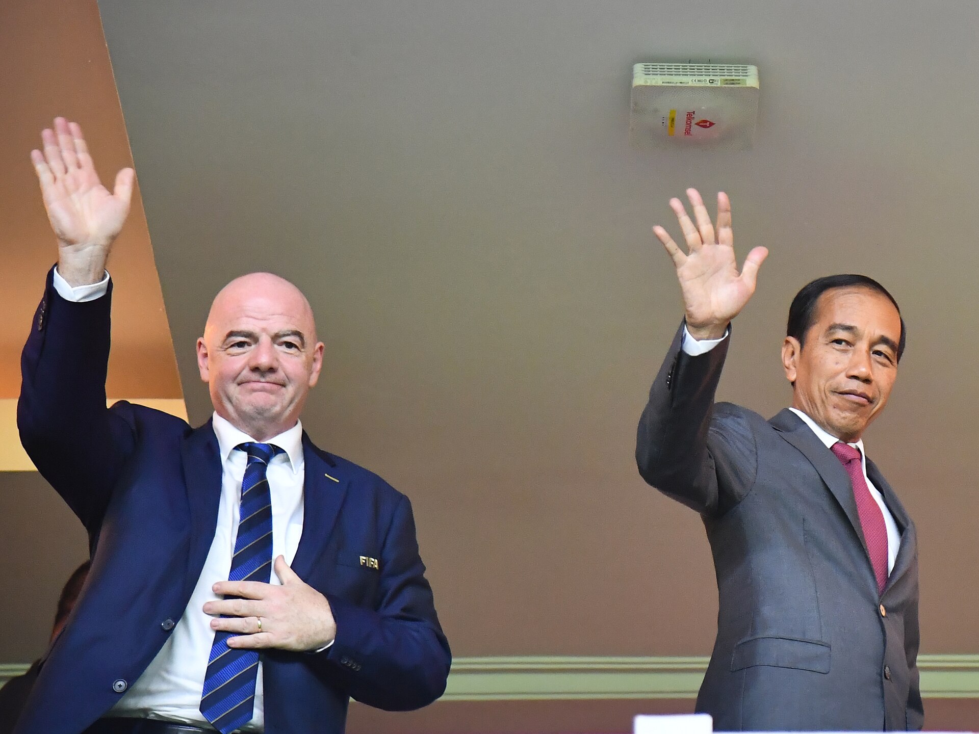 President Joko Widodo and First Lady Iriana Joko Widodo attended the opening ceremony of the 2023 FIFA U-17 World Cup and watching the match between Indonesian National U-17 Football Team Vs. Ecuador National U-17 Foo…